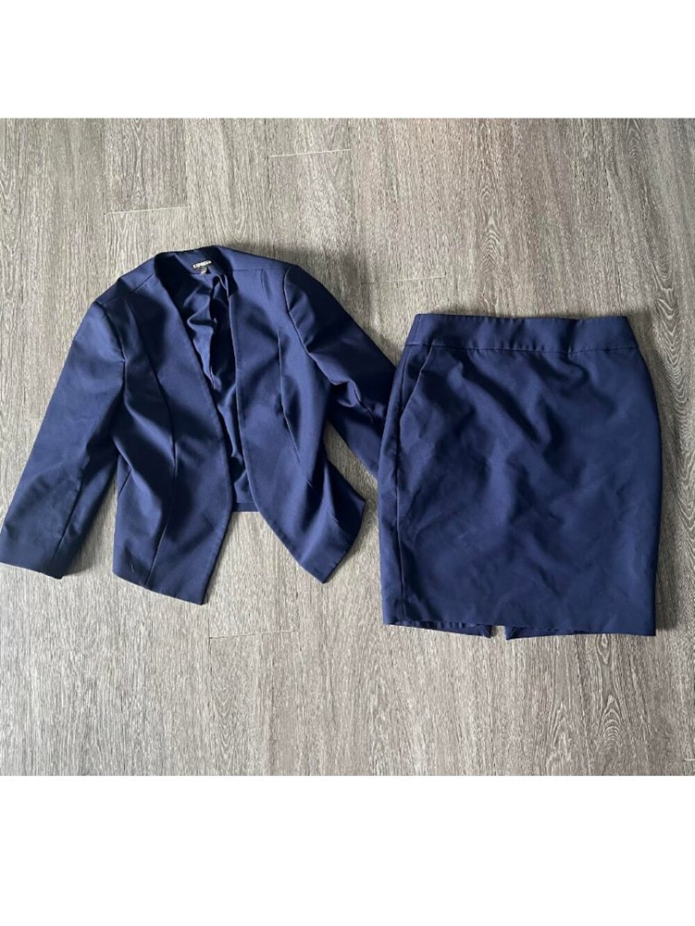 Express Blue Blazer and Skirt Set Size 8